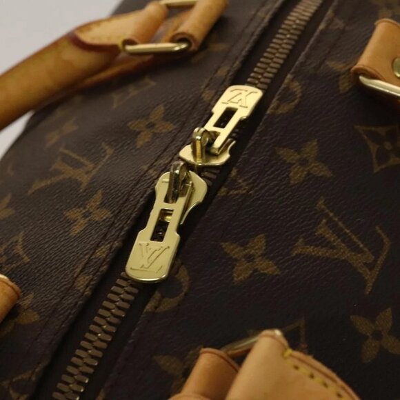 LOUIS VUITTON Monogram Keepall 55 Boston Bag LV Auth - Picture 14 of 16